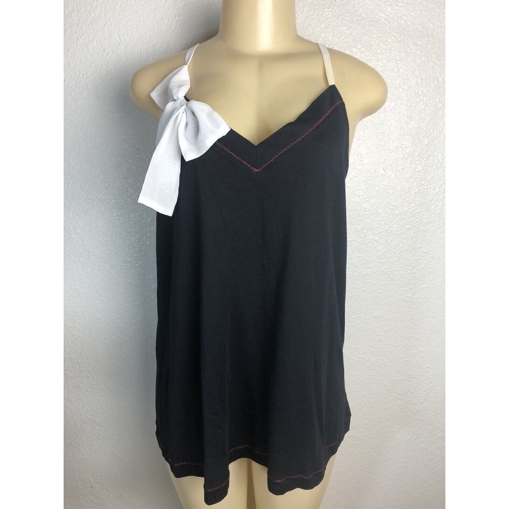 Lane Bryant Sleep Cacique Tank Top Loungewear Sleepwear Black & White  14 / 16